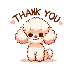 プードルちゃんのんのスタンプ