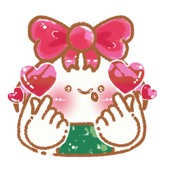 おにぎり姫ちゃんスタンプ　第一弾