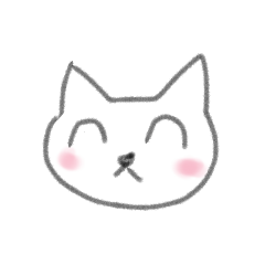 ゆるゆる使える！白猫のシロさんスタンプ
