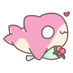 目を開けないピンクシャチ