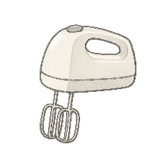 キッチン用品スタンプ（家電、食器など）