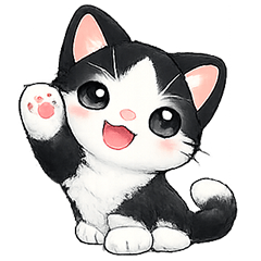 ハチワレ☆白黒