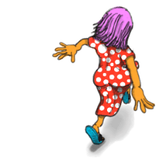 ピンクのキノコヘアーガールのやつ