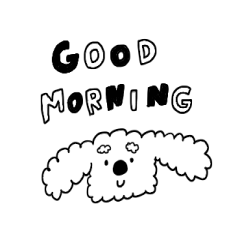 モノクロおしゃれスタンプ