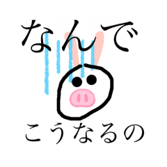 ウサギちゃんの顔