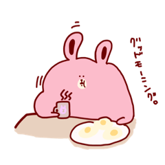なんかでぶいうさぎ  チョコッとスタンプ