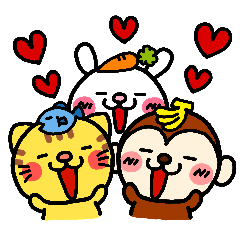 どーぶつたちのあいづち　みーんな集合