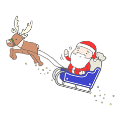 よく見るとシュールなサンタ