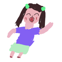 子供の手書きかわいいスタンプ