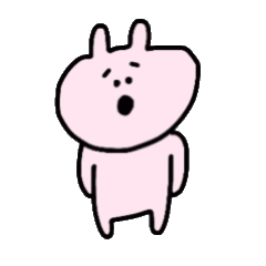 ウサギとクマのスタンプ