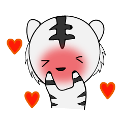 HAPPY! WHITE TIGERS&#39; sticker
