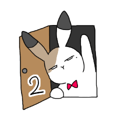 さんしょくうさぎさん。2