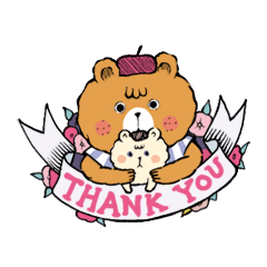 毎日使える、ほっこりクマさん。