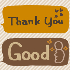 カフェ色吹き出し