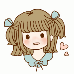 癒し系かわいい女の子スタンプ２