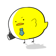 チキンの息子ビジネスマンごっこ