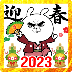 目ヂカラ☆うさぎ【2023年お正月・卯年】