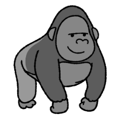 ゴリラは強くてやさしい