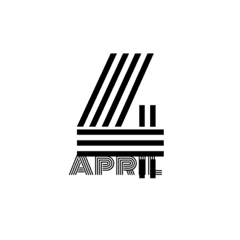 4月の日付スタンプ