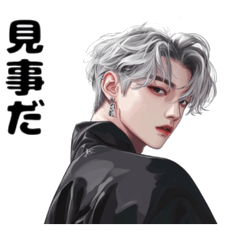 韓国銀髪イケメン