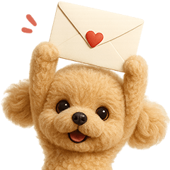 【3D】毎日使える挨拶♡トイプードル