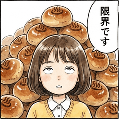 卓球部女子×温泉まんじゅうスタンプ