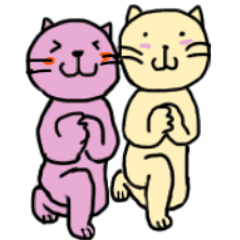 猫猫猫 猫だらけの応援スタンプ