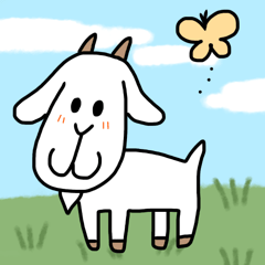 ヤギとの楽しい時間