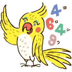 オカメのQちゃんスタンプ☆