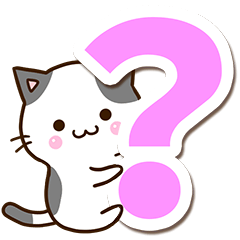 くろぶちネコ【大文字】