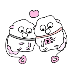 使いやすい！がんばっているいぬのスタンプ