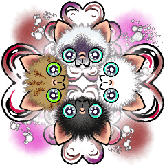 ポップでハツラツ！フワモフにゃんズ