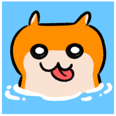 写真に貼るでちゅ！クソハムちゃん