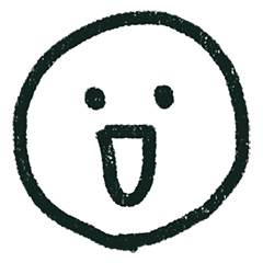 まる顔らくがき