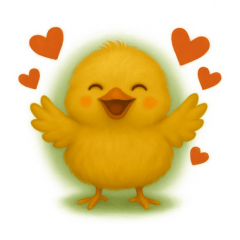 Fluffy Chick Emotions  Soft Pastel