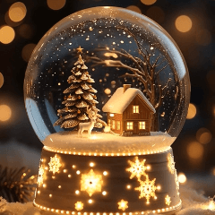 キラキラ幻想的★冬と年末年始のあいさつ