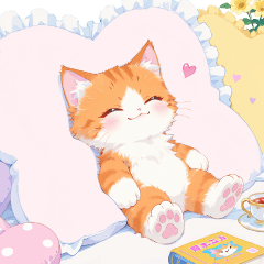 本とお花とねこちゃんと