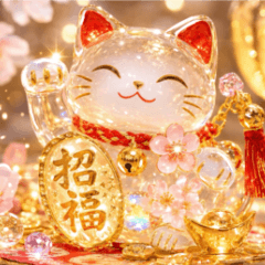 開運を招くガラスのスタンプ