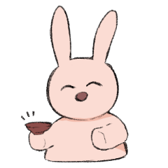 にこやかなうさぎ