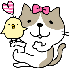 ねこちゃん♡リボン