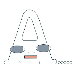 こぼれ落ちるAスタンプ