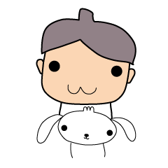 しん少年としろの日常スタンプ