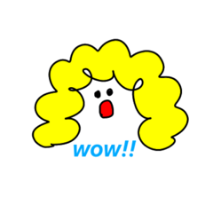 アフロちゃん使える英語スタンプ