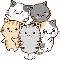 おちゃめなネコたち