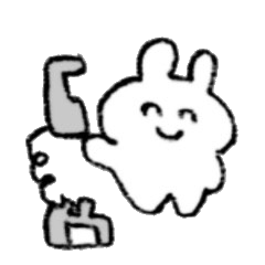 うさちゃんたち＊お絵描きタッチ１