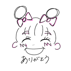 おんなのこのかおもじ