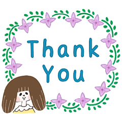 レトロ可愛い＊女子スタンプ