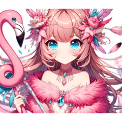 フラミンゴの美少女