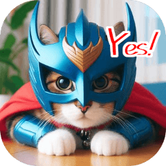 猫の仮面「ニャンダー」