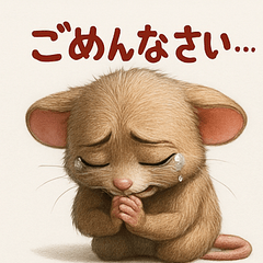 泣き虫なネズミキャラが登場